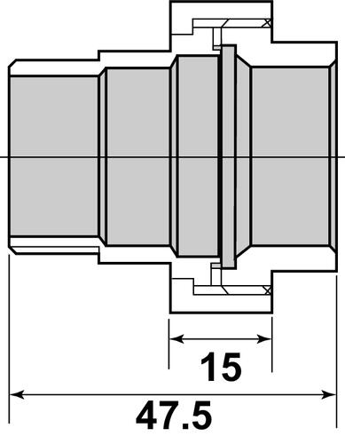 Raccord Inox union à visser MF3/8
